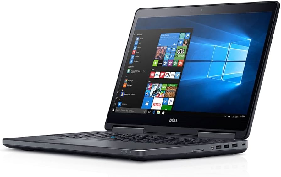 لپتاپ استوک دل Dell precision 7720 core i7 نسل 6 با حافظه 256 گیگ SSD و رم 8 گیگ ddr4 گرافیک 6 گیگ NVIDIA