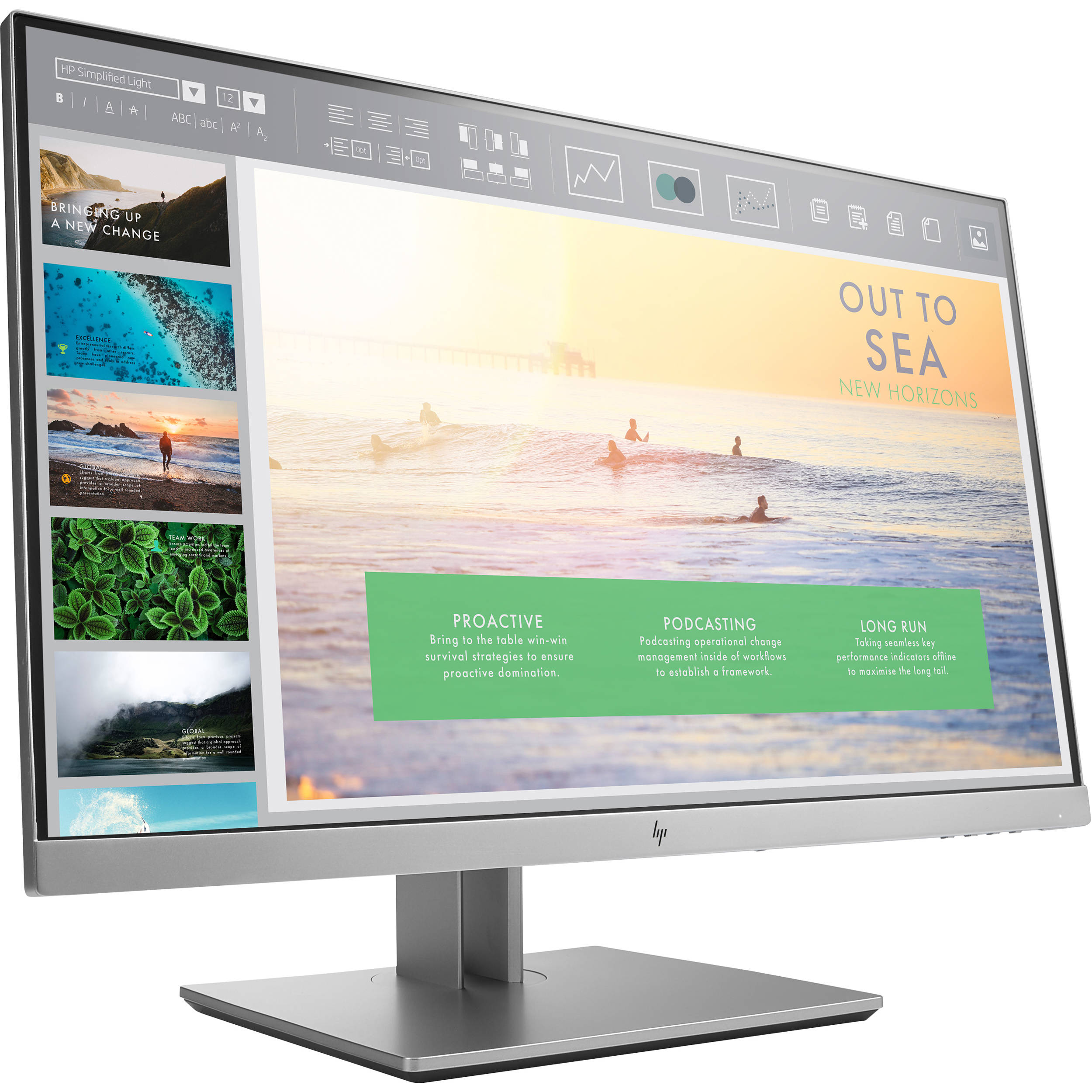 مانیتور استوک 22 اینچ اچ پی IPS مدل HP EliteDisplay E223